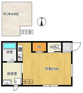 京都府城陽市寺田丁子口【アパート】の間取り
