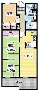岸和田コーポラス3号棟【9階】の間取り