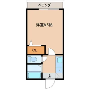 シティベール恋ノ田【202号室】の間取り