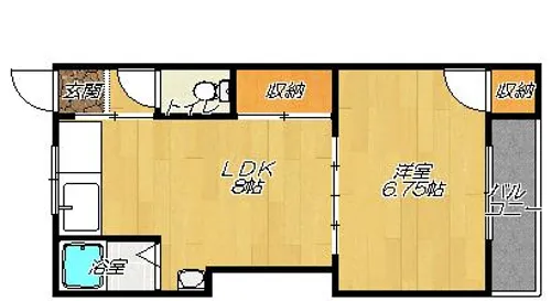 川田マンション【3階】の間取り