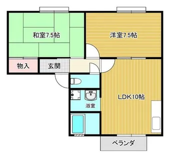 ルポゼ武庫之荘Ⅰ【103号室】の間取り