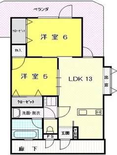 サンフィールド【3階】の間取り