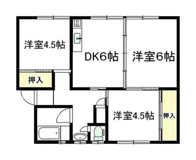 早川マンション【B302号室】の間取り