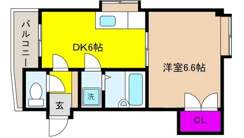 プリシード魚崎【4階】の間取り