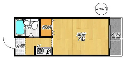 アローンハイツ【3階】の間取り