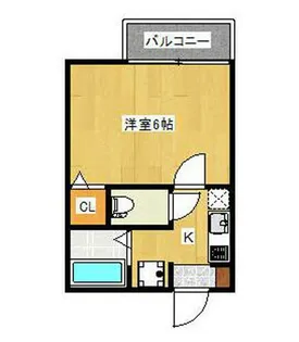 プランドール宇佐町【201号室】の間取り