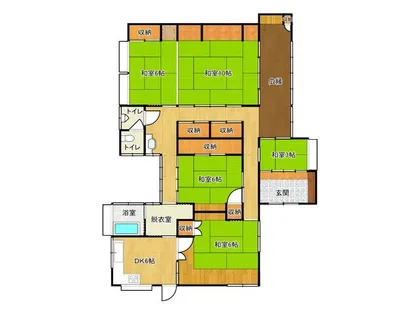 福岡県行橋市行事4丁目【一戸建】の間取り