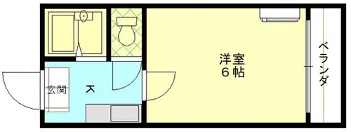 フレンドリー黒門【303号室】の間取り