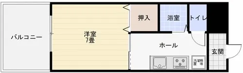 シャルム中島【604号室】の間取り