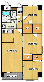 QM壱番館【6階】の間取り