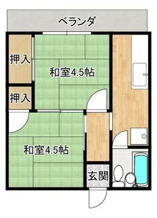 大阪府大阪市生野区生野西1丁目【マンション】の間取り