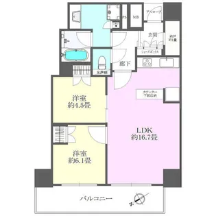 ザ・パークハウス神戸タワー【26階】の間取り