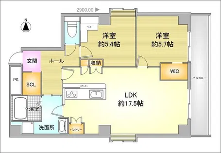 プレシャス御池【5階】の間取り