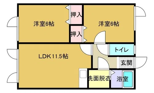 サイレントビレッヂ【1階】の間取り
