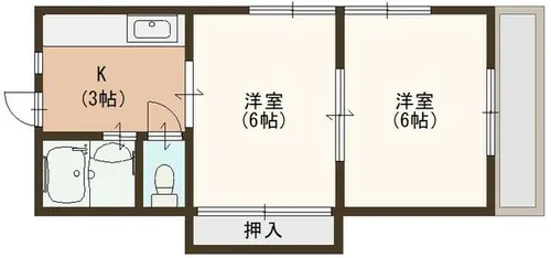 エーデルハイム須磨【1階】の間取り