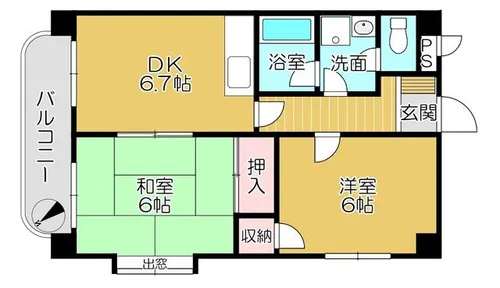 メゾン・DE・OK【3階】の間取り