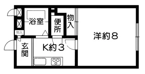 シャトレ壱番館【1階】の間取り