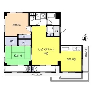 マスミマンション【2階】の間取り