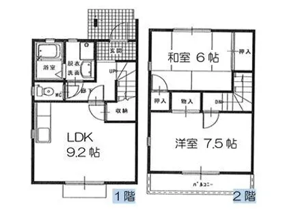 レガーロカルド B棟【B-3号室】の間取り