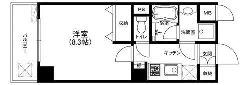 兵庫県神戸市東灘区深江北町3丁目【マンション】の間取り