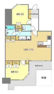 ヴェリテ永和駅前【2階】の間取り