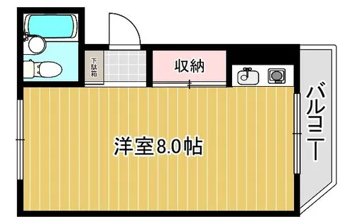 第6吉川コーポ【305号室】の間取り