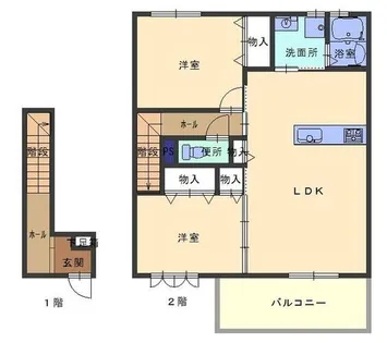 アマルフィY【2階】の間取り