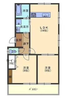 高島ハイツ【1階】の間取り