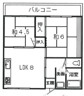 福岡県北九州市小倉北区三萩野2丁目【マンション】の間取り