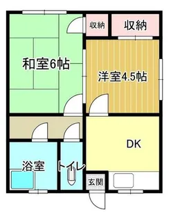 福岡県北九州市小倉南区葛原2丁目【アパート】の間取り