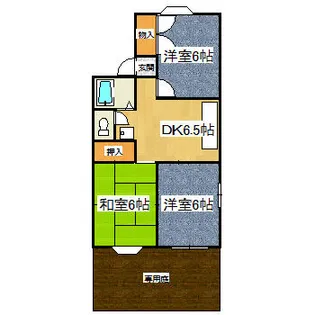 兵庫県宝塚市仁川旭ガ丘【アパート】の間取り