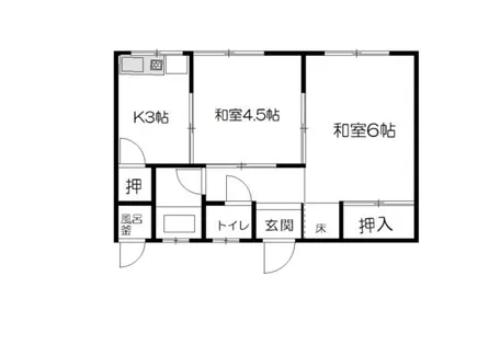 京都府向日市上植野町南小路【マンション】の間取り