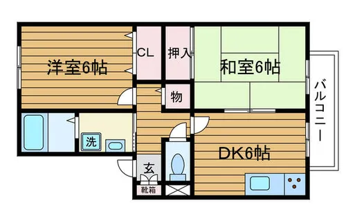 大阪府摂津市正雀2丁目【アパート】の間取り