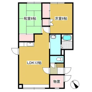 サンテラス63【2階】の間取り