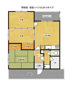 福益ハイツ【101号室】の間取り