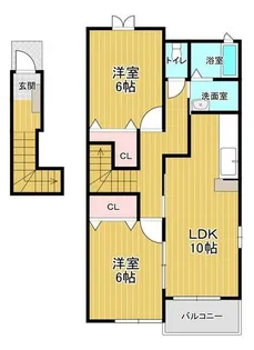 ア・ラ・モード【202号室】の間取り