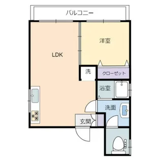 河野ビル【5階】の間取り