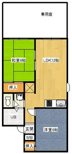 ヴァンベール【A102号室】の間取り