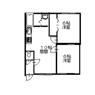 プチハウス【202号室】の間取り