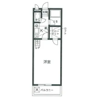 セザンヌ菰口【208号室】の間取り