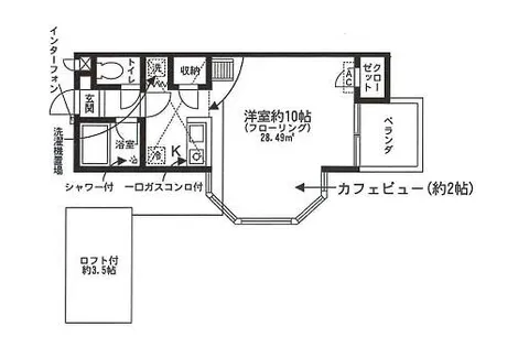 セザンヌ福江【212号室】の間取り