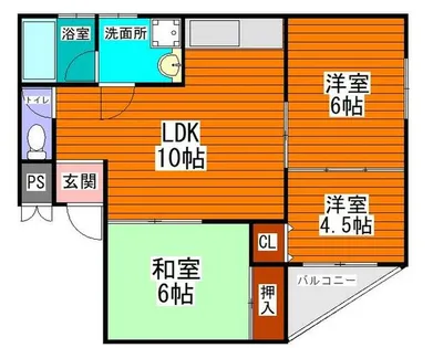 3LDKの間取り画像