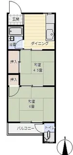 岡口文化【2号室】の間取り