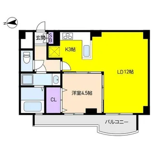エルジャン芦屋【2階】の間取り
