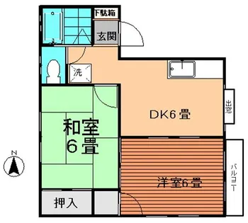 フォレストヒルズ【202号室】の間取り