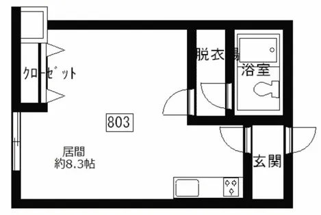 ロイヤルビル【8階】の間取り