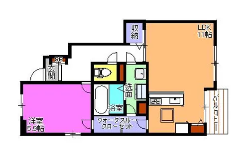 フォルトューナ・M Ⅱ【1階】の間取り
