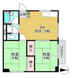 ハイツ和【201号室】の間取り