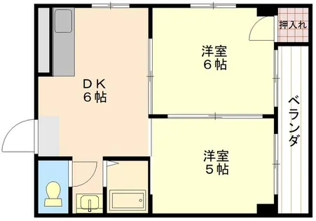 フレンドリー黒門【702号室】の間取り