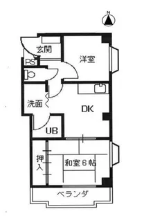 大阪府大阪市住之江区御崎1丁目【マンション】の間取り